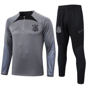 Corinthians zwart-grijs trainingspak