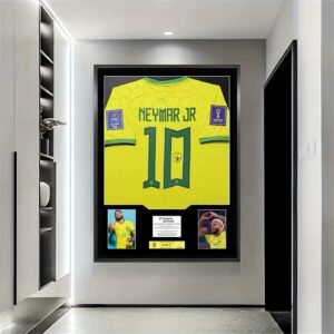 Neymar Brazil Signed Framed Jersey