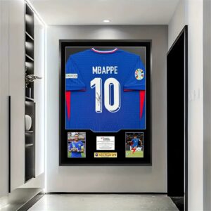 Mbappe France Signed Framed Jersey